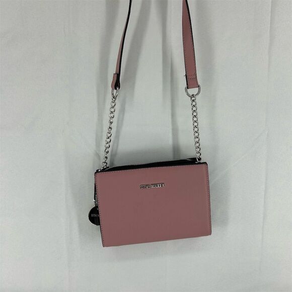 Steve Madden Women's Blush Pink Crossbody Bag with Chain Strap - Picture 1 of 13